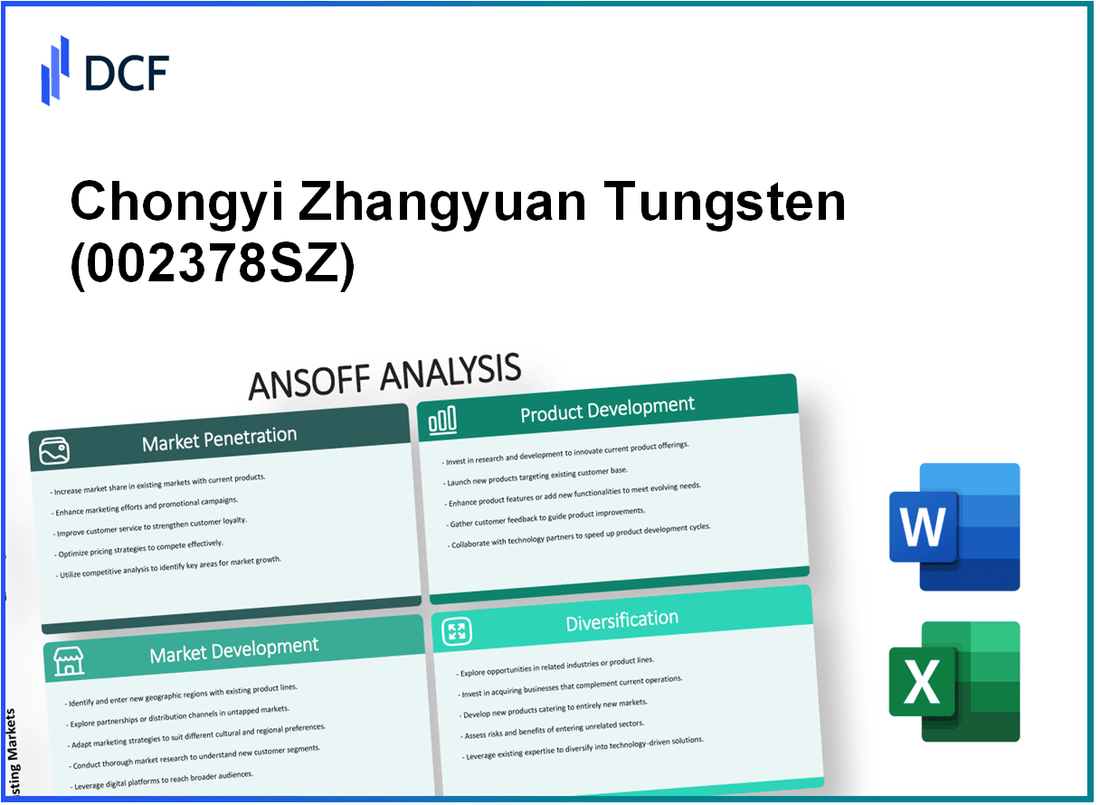 Chongyi Zhangyuan Tungsten Co., Ltd. (002378.SZ): Ansoff Matrix