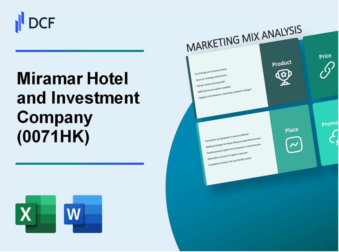 Miramar Hotel and Investment Company, Limited (0071.HK): Marketing Mix Analysis