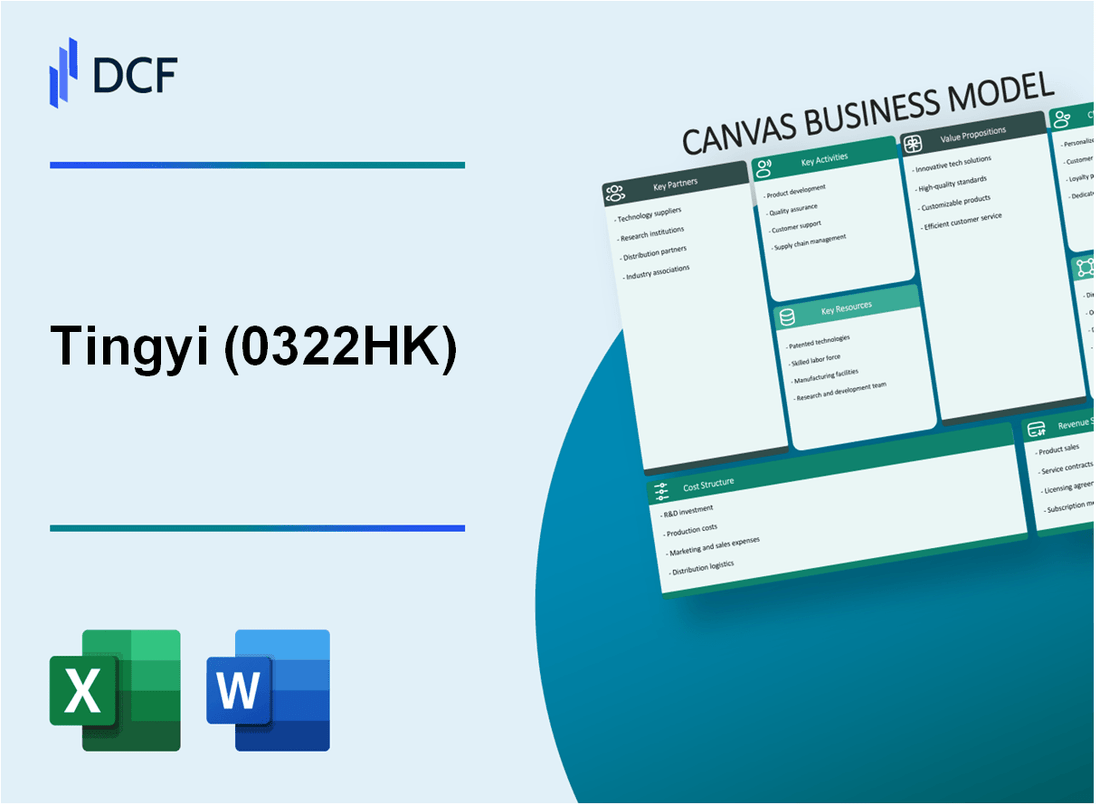 Tingyi Holding Corp. (0322.HK): Canvas Business Model