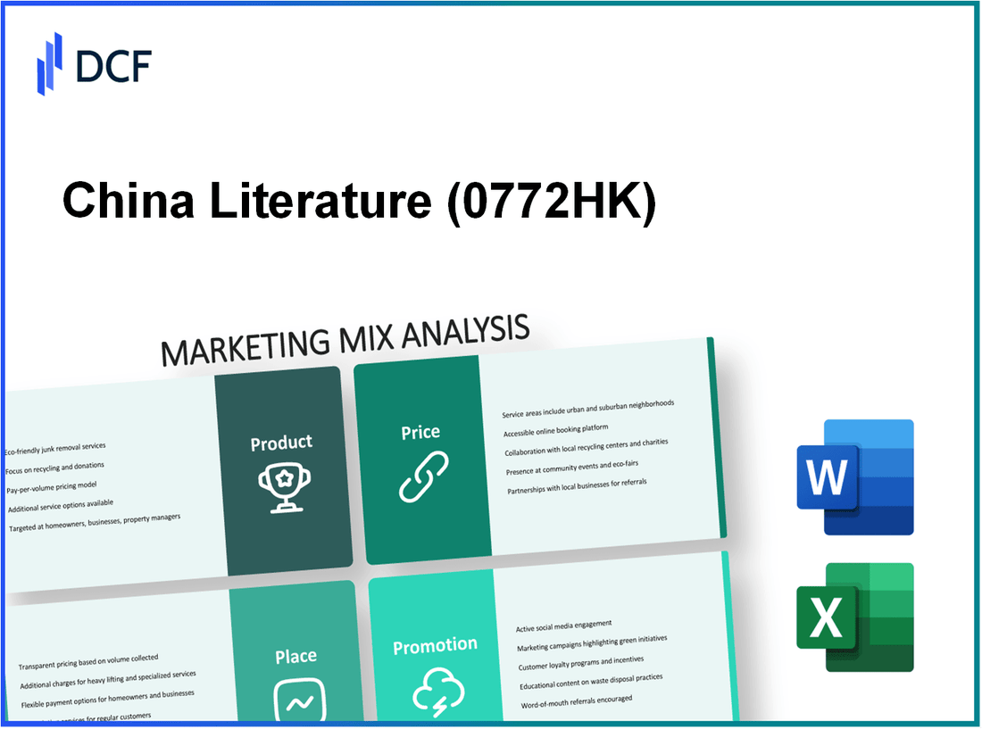 China Literature Limited (0772.HK): Marketing Mix Analysis