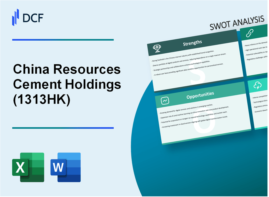 China Resources Cement Holdings Limited (1313.HK): SWOT Analysis