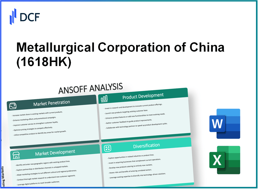 Metallurgical Corporation of China Ltd. (1618.HK): Ansoff Matrix
