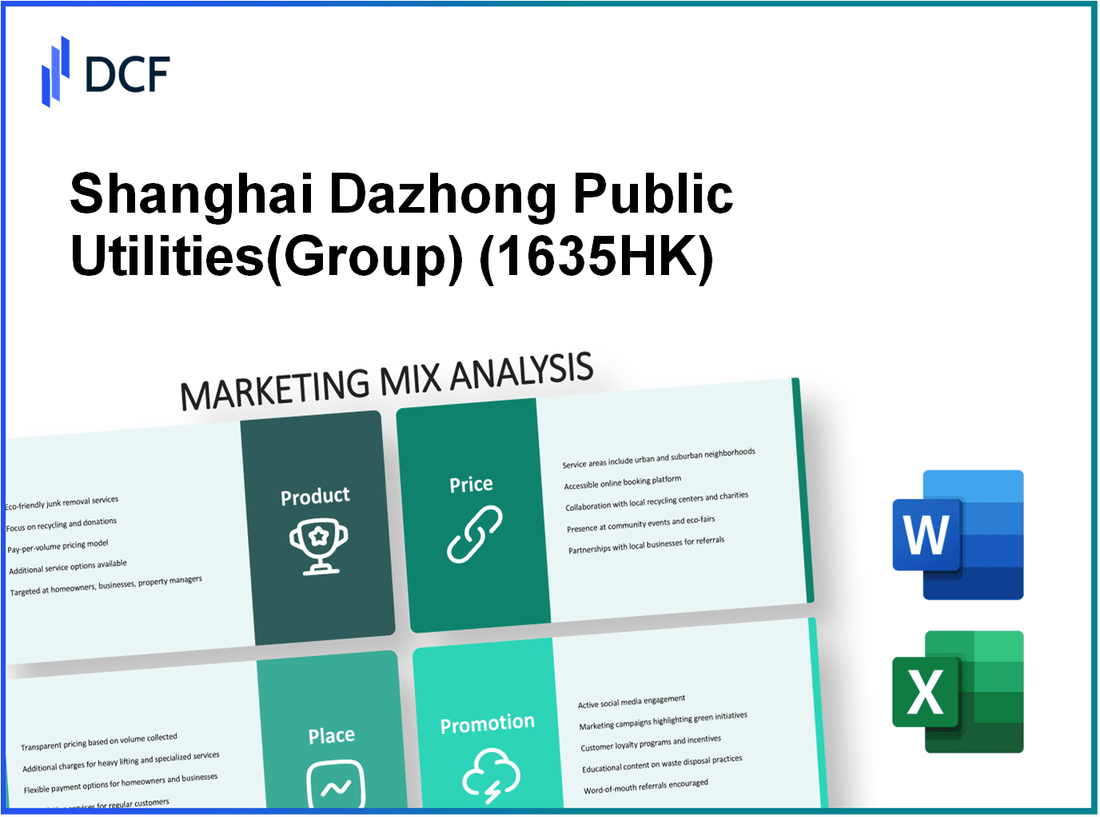 Shanghai Dazhong Public Utilities Co.,Ltd. (1635.HK): Marketing Mix Analysis
