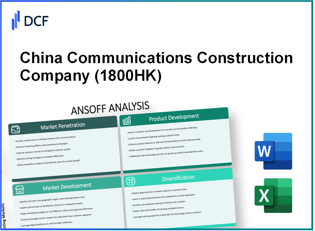 China Communications Construction Company Limited (1800.HK): Ansoff Matrix
