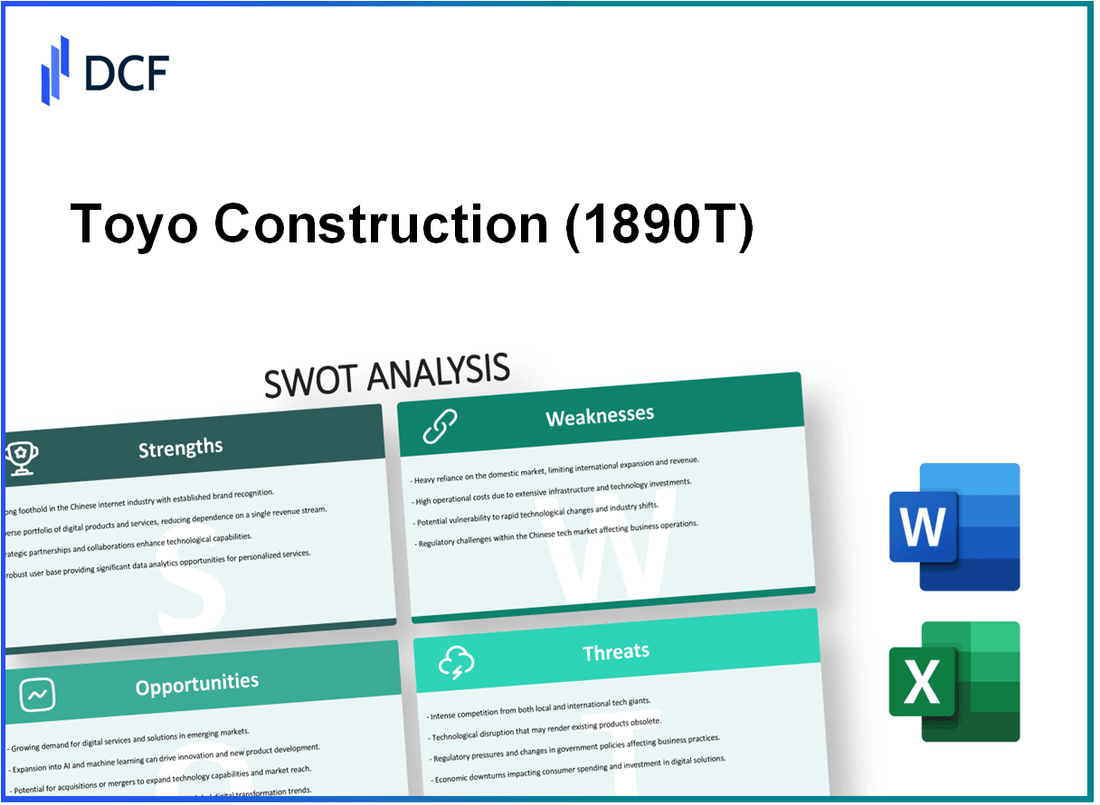 Toyo Construction Co., Ltd. (1890.T): SWOT Analysis