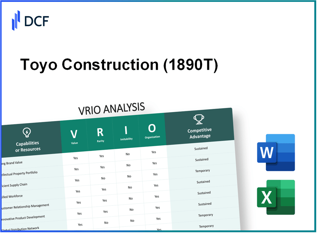Toyo Construction Co., Ltd. (1890.T): VRIO Analysis