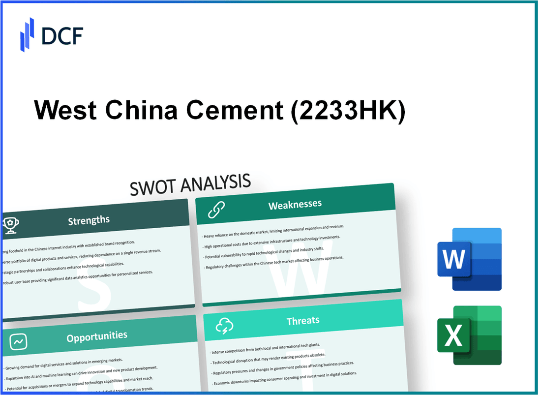West China Cement Limited (2233.HK): SWOT Analysis