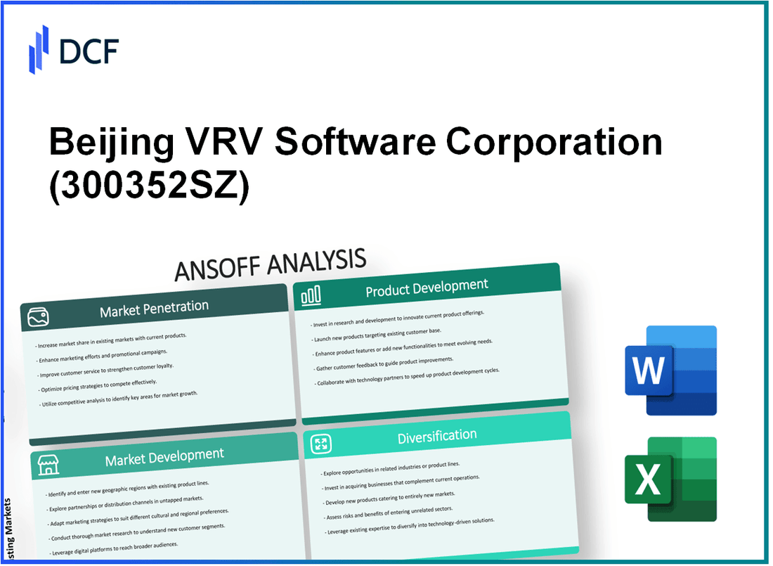 Beijing VRV Software Corporation Limited (300352.SZ): Ansoff Matrix
