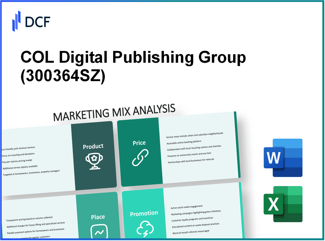 COL Digital Publishing Group Co., Ltd. (300364.SZ): Marketing Mix Analysis