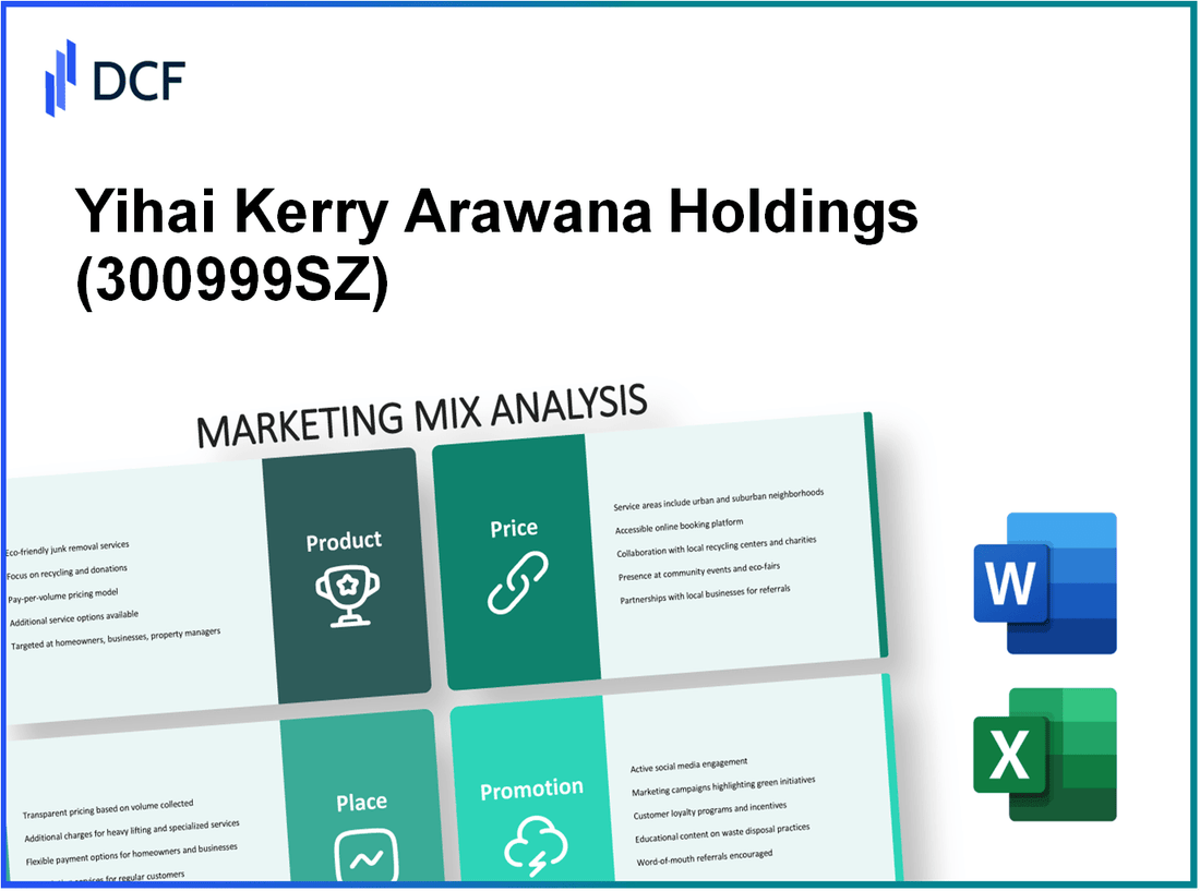 Yihai Kerry Arawana Holdings Co., Ltd (300999.SZ): Marketing Mix Analysis