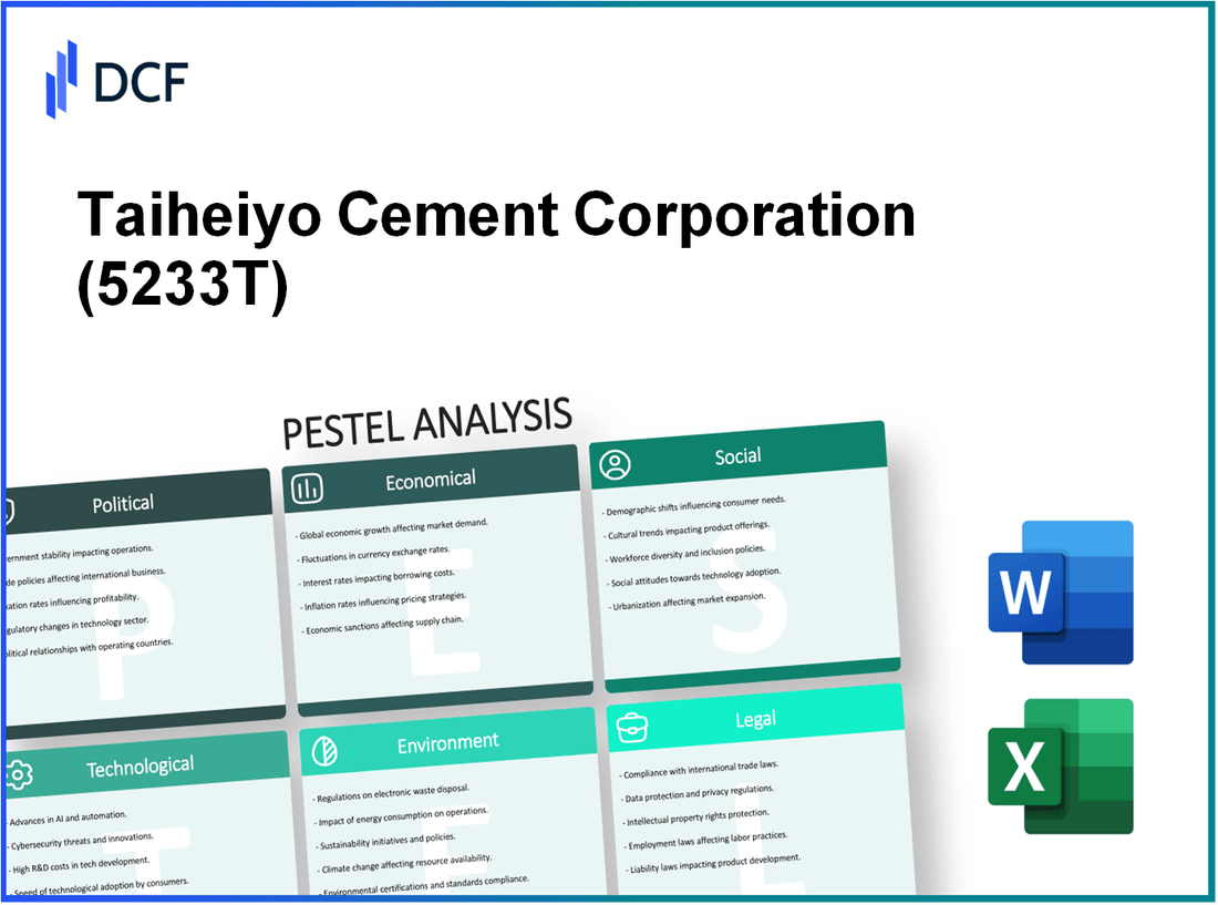 Taiheiyo Cement Corporation (5233.T): PESTEL Analysis