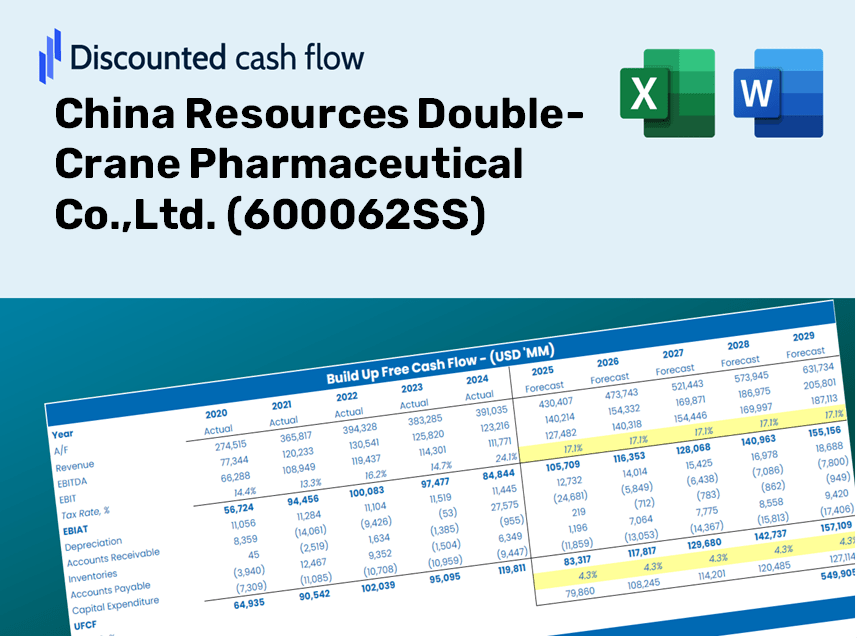 China Resources Double-Crane Pharmaceutical Co.,Ltd. (600062SS) DCF Valuation