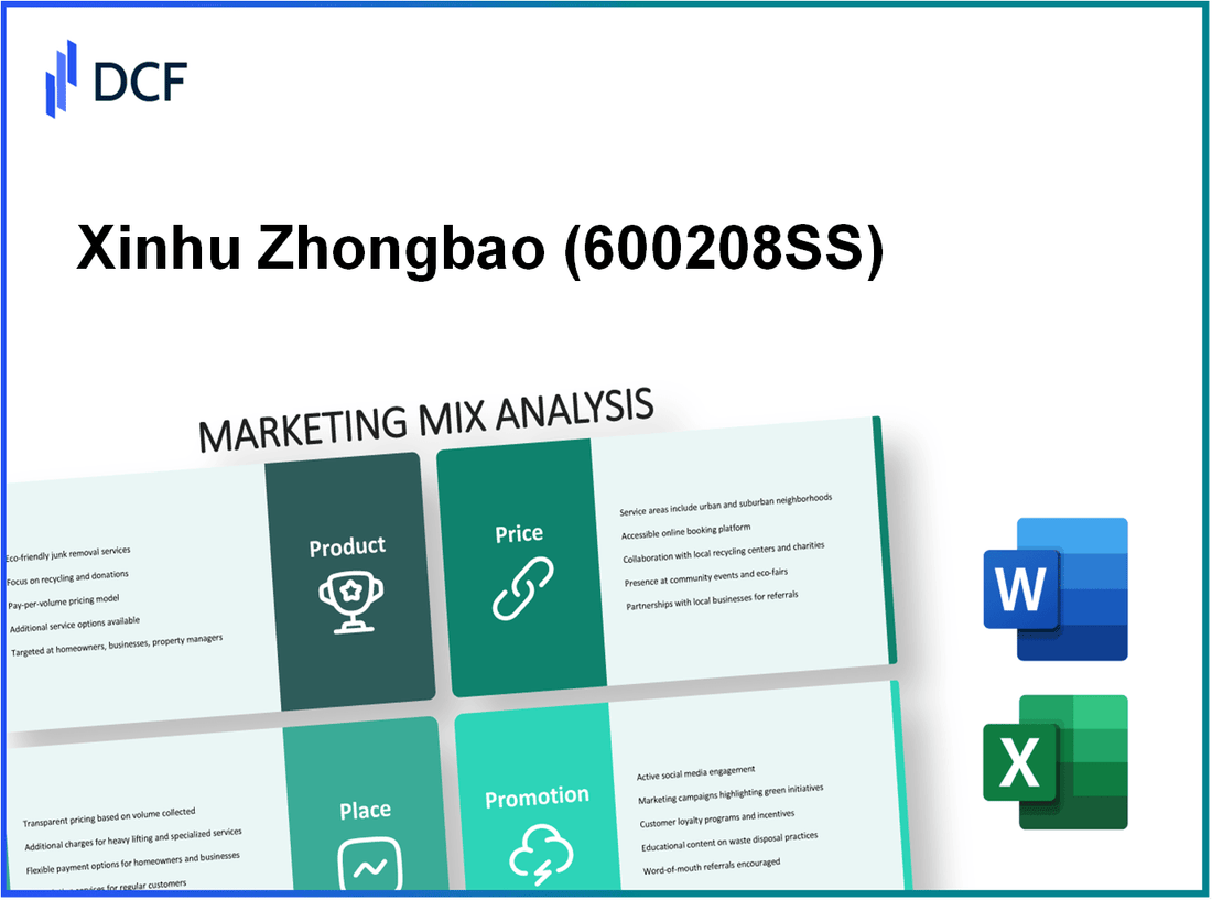 Xinhu Zhongbao Co.,Ltd. (600208.SS): Marketing Mix Analysis