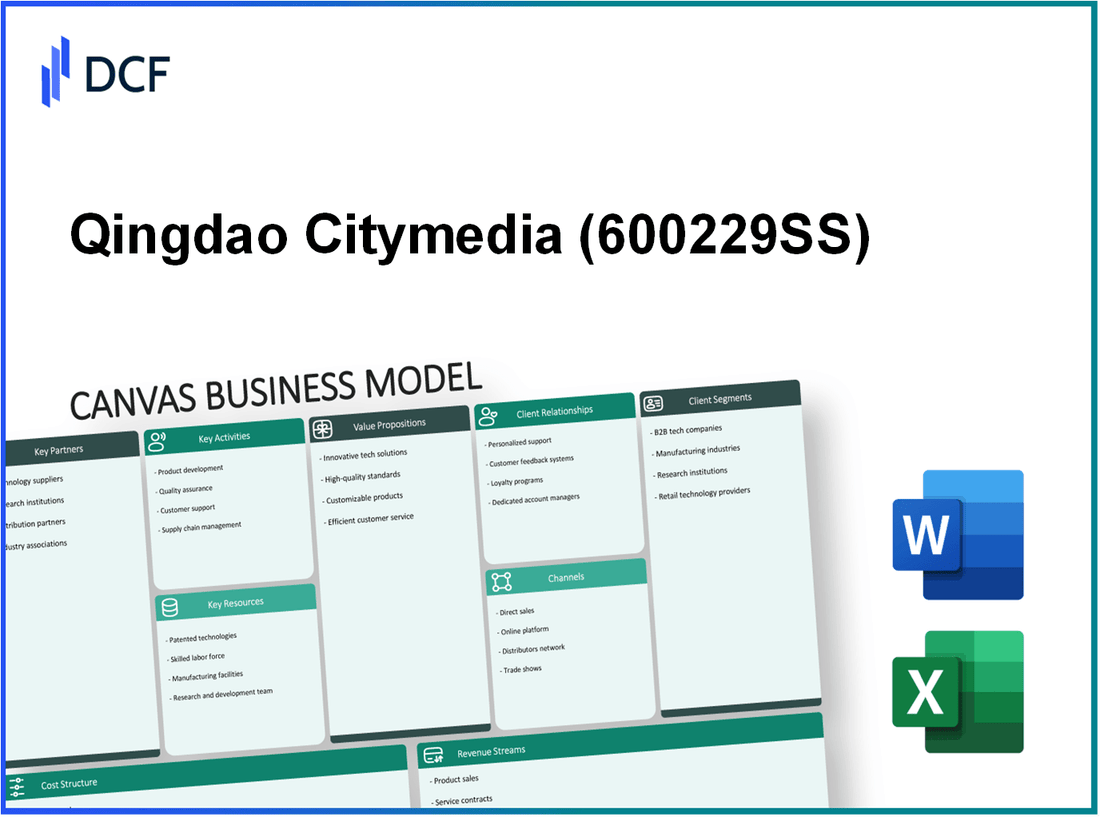 Qingdao Citymedia Co,. Ltd. (600229.SS): Canvas Business Model
