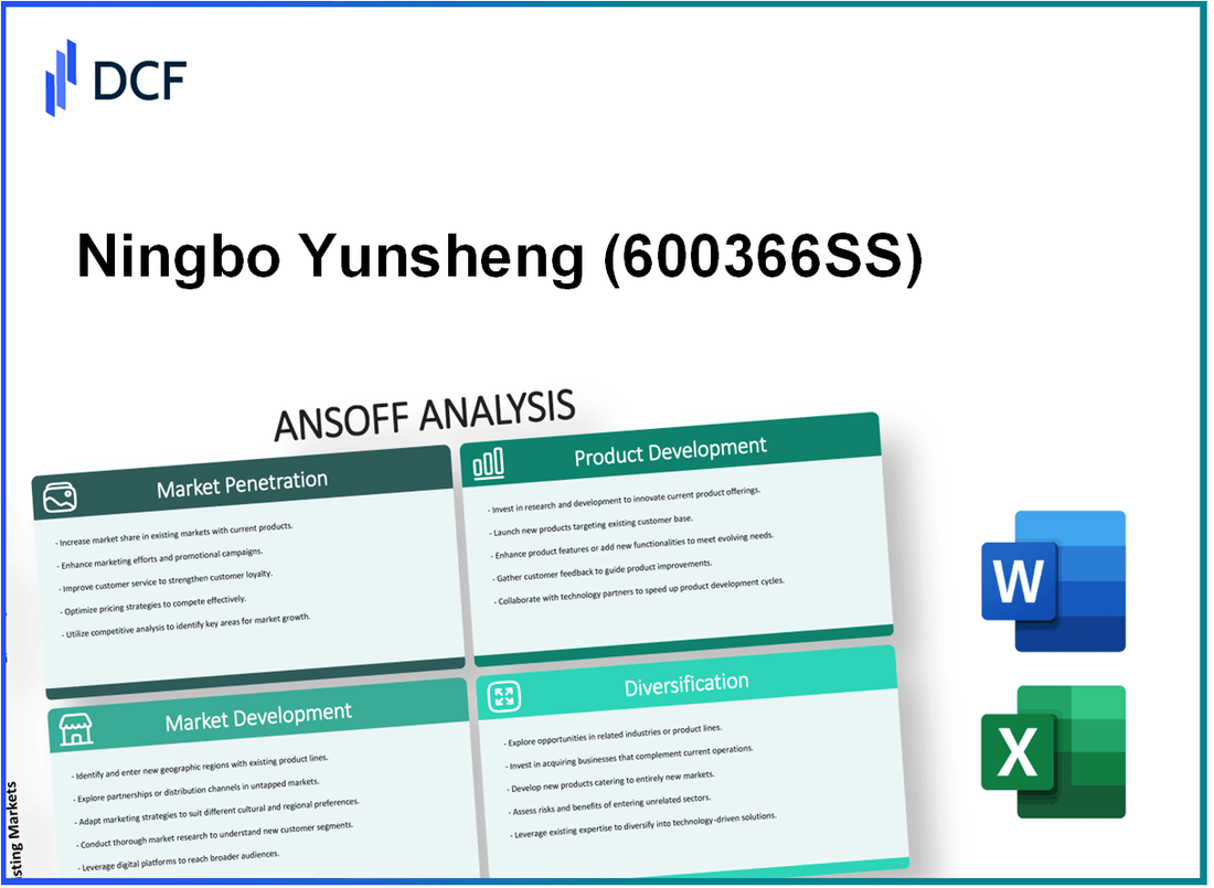 Ningbo Yunsheng Co., Ltd. (600366.SS): Ansoff Matrix