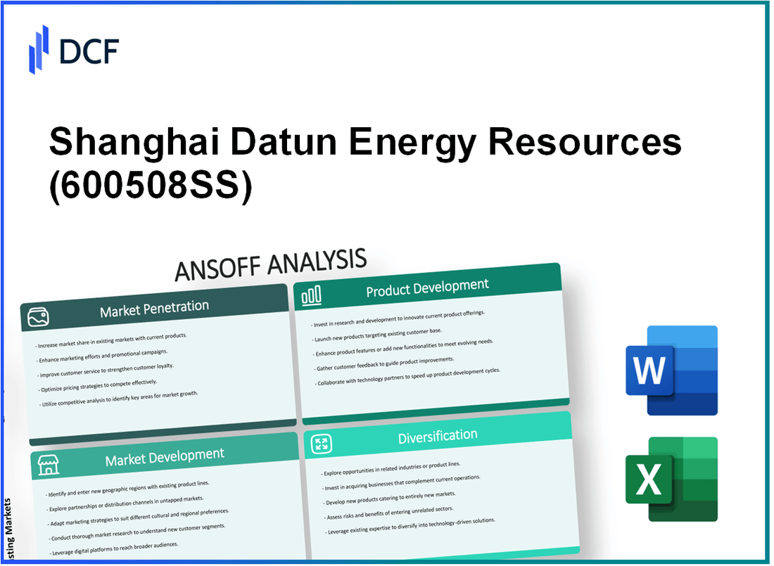 Shanghai Datun Energy Resources Co., Ltd. (600508.SS): Ansoff Matrix