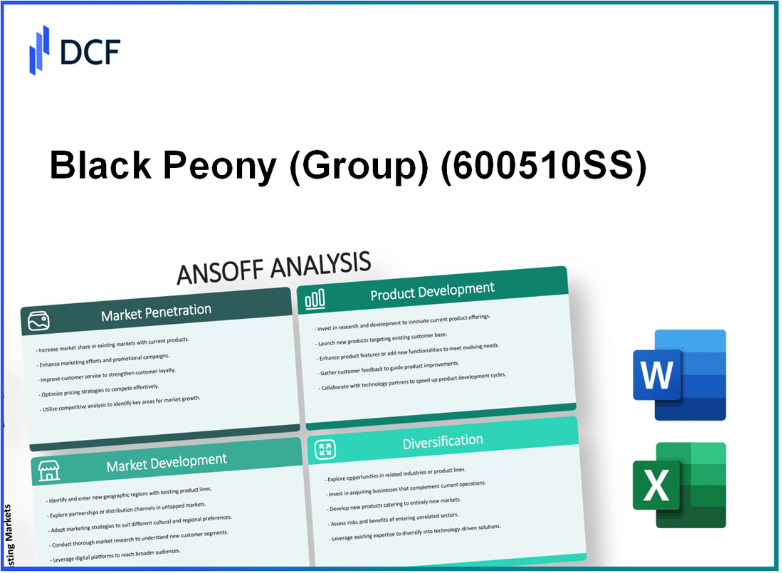 Black Peony Co., Ltd. (600510.SS): Ansoff Matrix