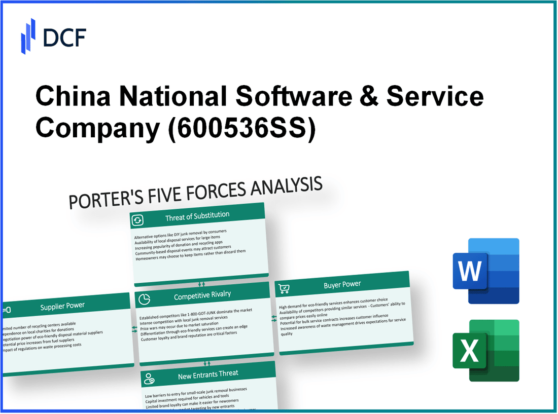 China National Software & Service Company (600536.SS): Porter's 5 Forces Analysis