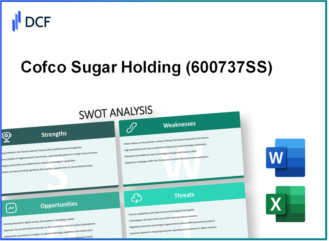 Cofco Sugar Holding CO.,LTD. (600737.SS): SWOT Analysis