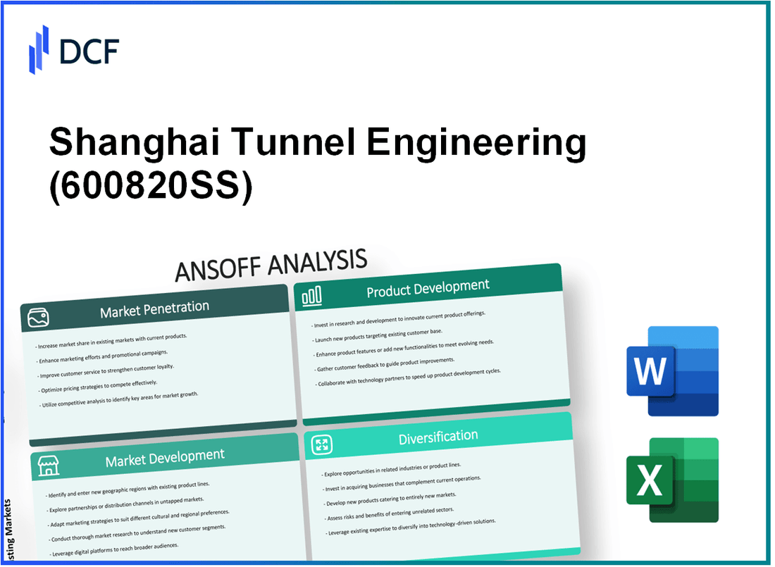 Shanghai Tunnel Engineering Co., Ltd. (600820.SS): Ansoff Matrix