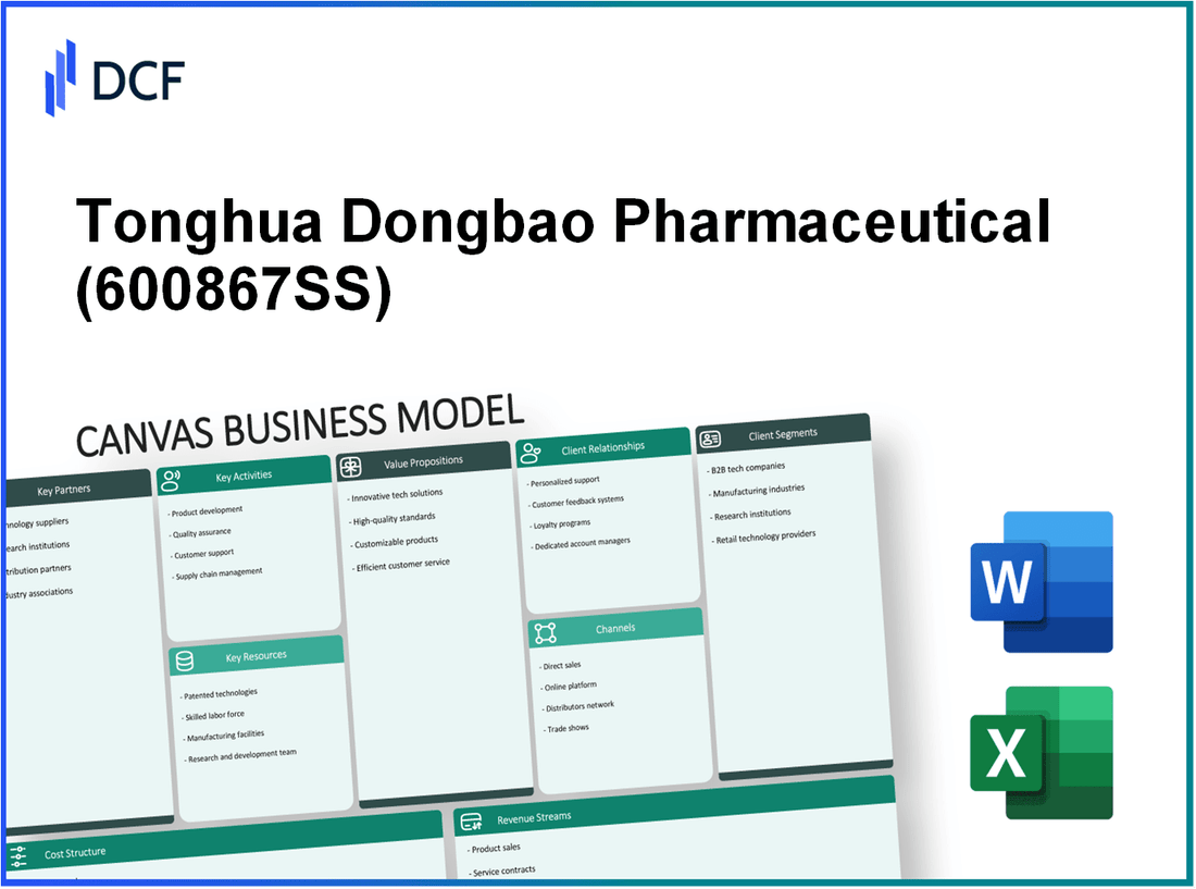 Tonghua Dongbao Pharmaceutical Co., Ltd. (600867.SS): Canvas Business Model