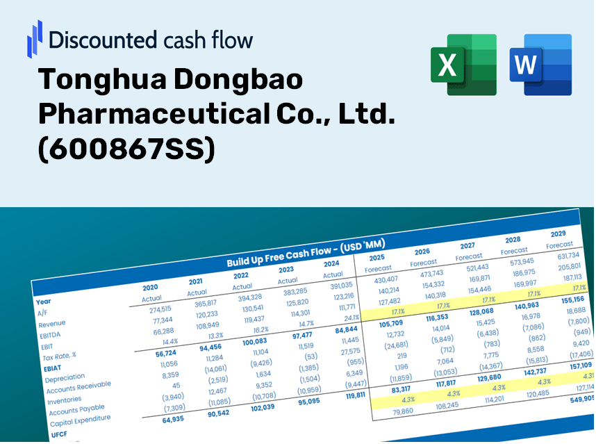 Tonghua Dongbao Pharmaceutical Co., Ltd. (600867SS) DCF Valuation