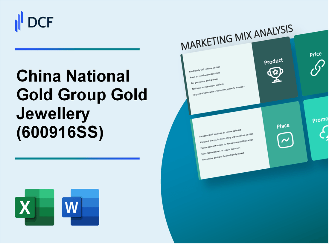 China National Gold Group Gold Jewellery Co.,Ltd. (600916.SS): Marketing Mix Analysis