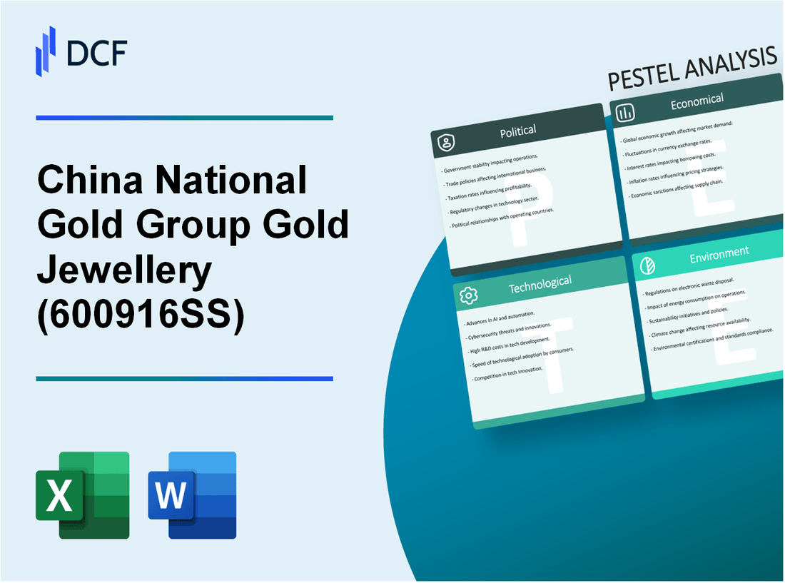 China National Gold Group Gold Jewellery Co.,Ltd. (600916.SS): PESTEL Analysis