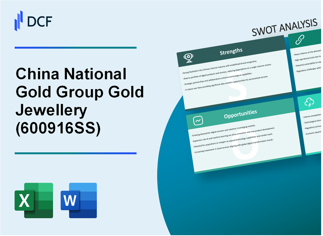 China National Gold Group Gold Jewellery Co.,Ltd. (600916.SS): SWOT Analysis