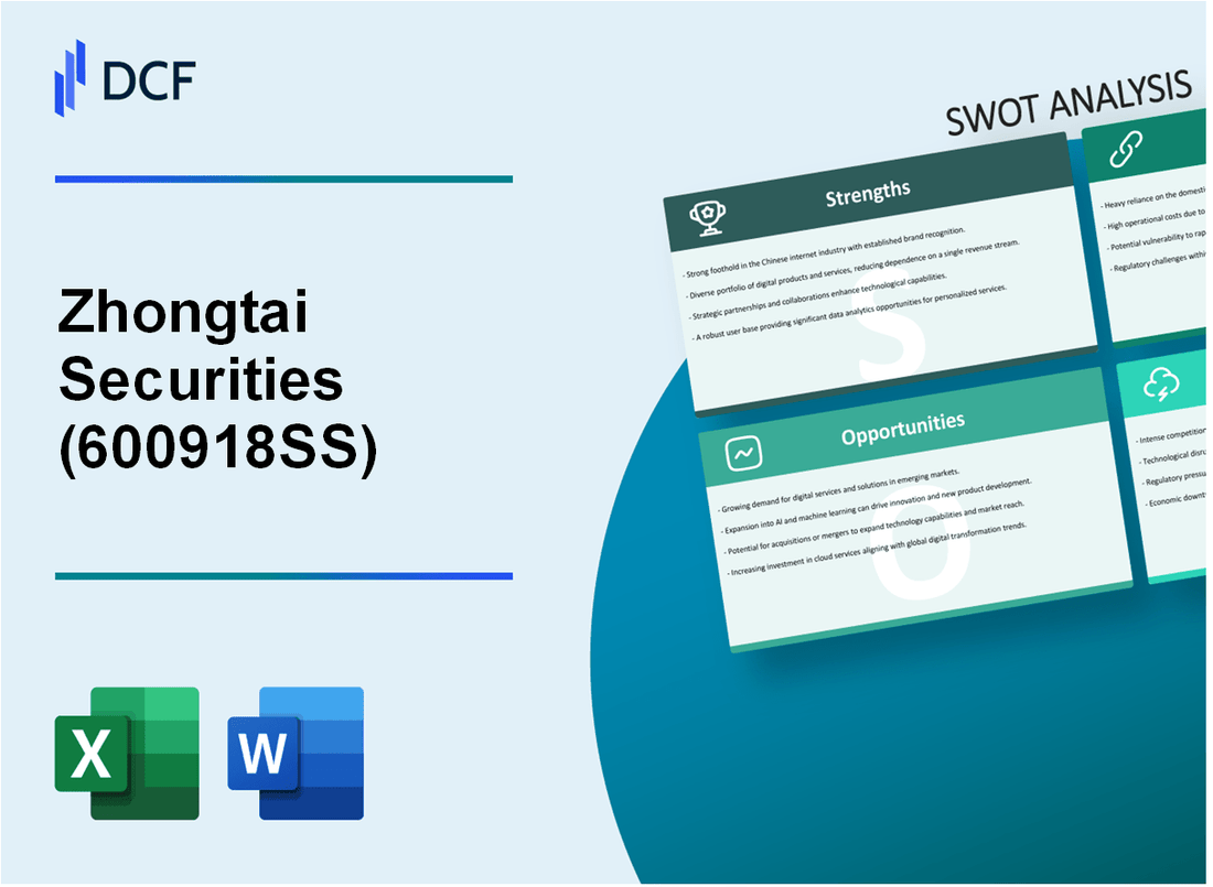 Zhongtai Securities Co., Ltd. (600918.SS): SWOT Analysis