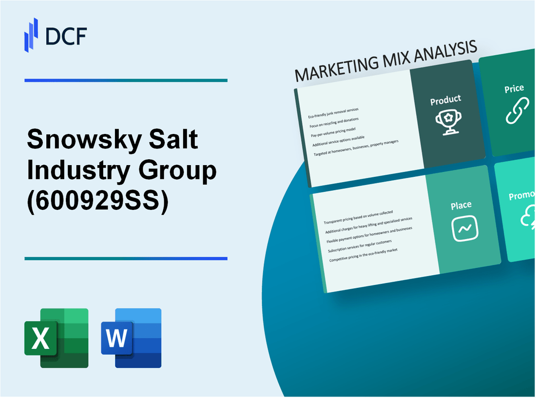 Snowsky Salt Industry Group Co., Ltd. (600929.SS): Marketing Mix Analysis