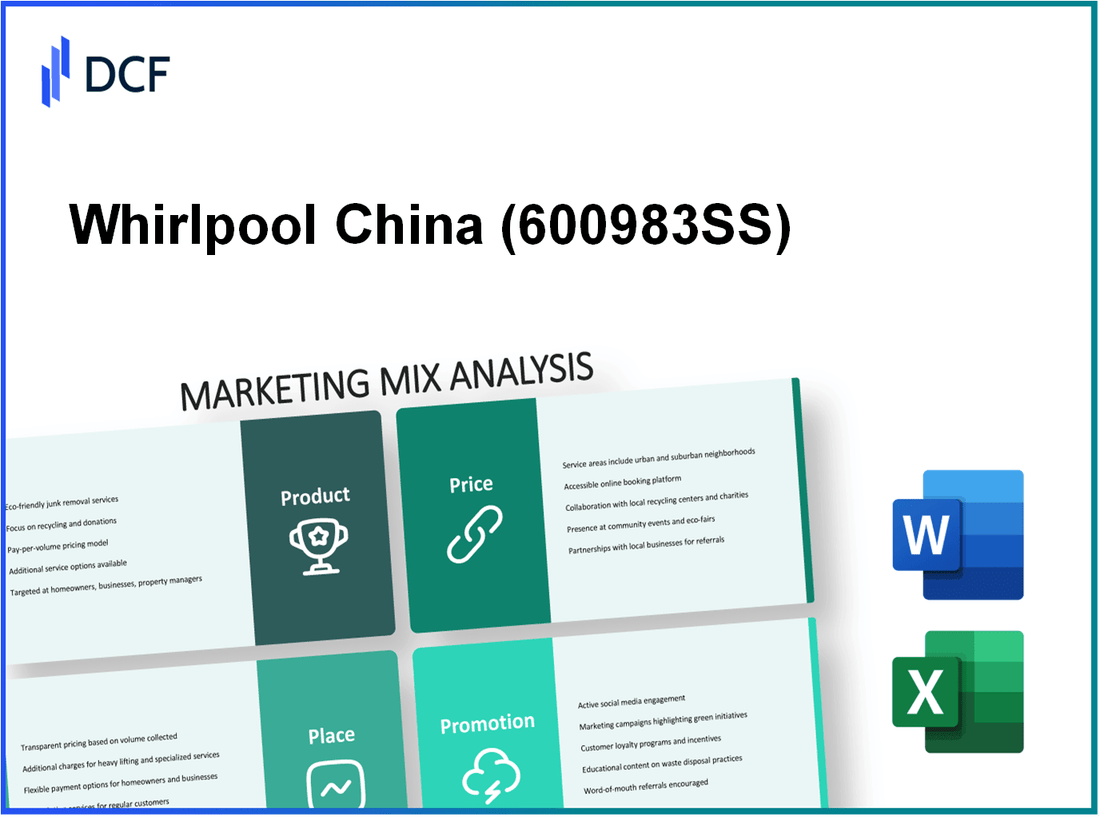 Whirlpool China Co., Ltd. (600983.SS): Marketing Mix Analysis