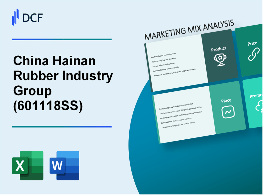 China Hainan Rubber Industry Group Co., Ltd. (601118.SS): Marketing Mix Analysis