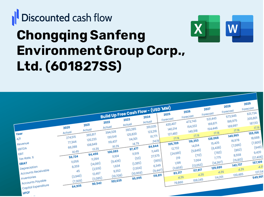 Chongqing Sanfeng Environment Group Corp., Ltd. (601827SS) DCF Valuation