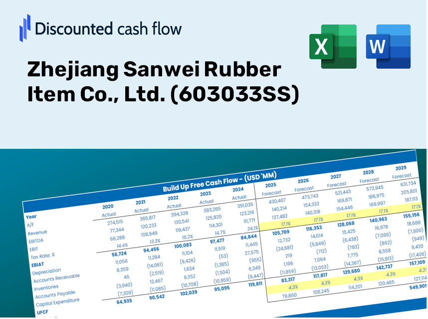 Zhejiang Sanwei Rubber Item Co., Ltd. (603033SS) DCF Valuation