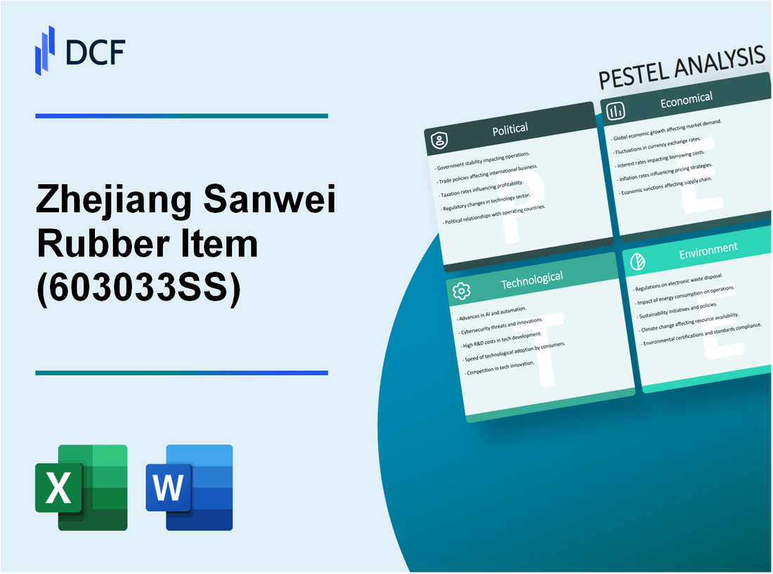 Zhejiang Sanwei Rubber Item Co., Ltd. (603033.SS): PESTEL Analysis
