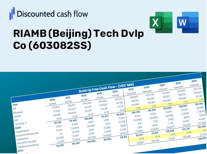 RIAMB (Beijing) Tech Dvlp Co (603082SS) DCF Valuation