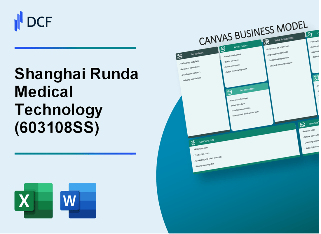 Shanghai Runda Medical Technology Co., Ltd. (603108.SS): Canvas Business Model