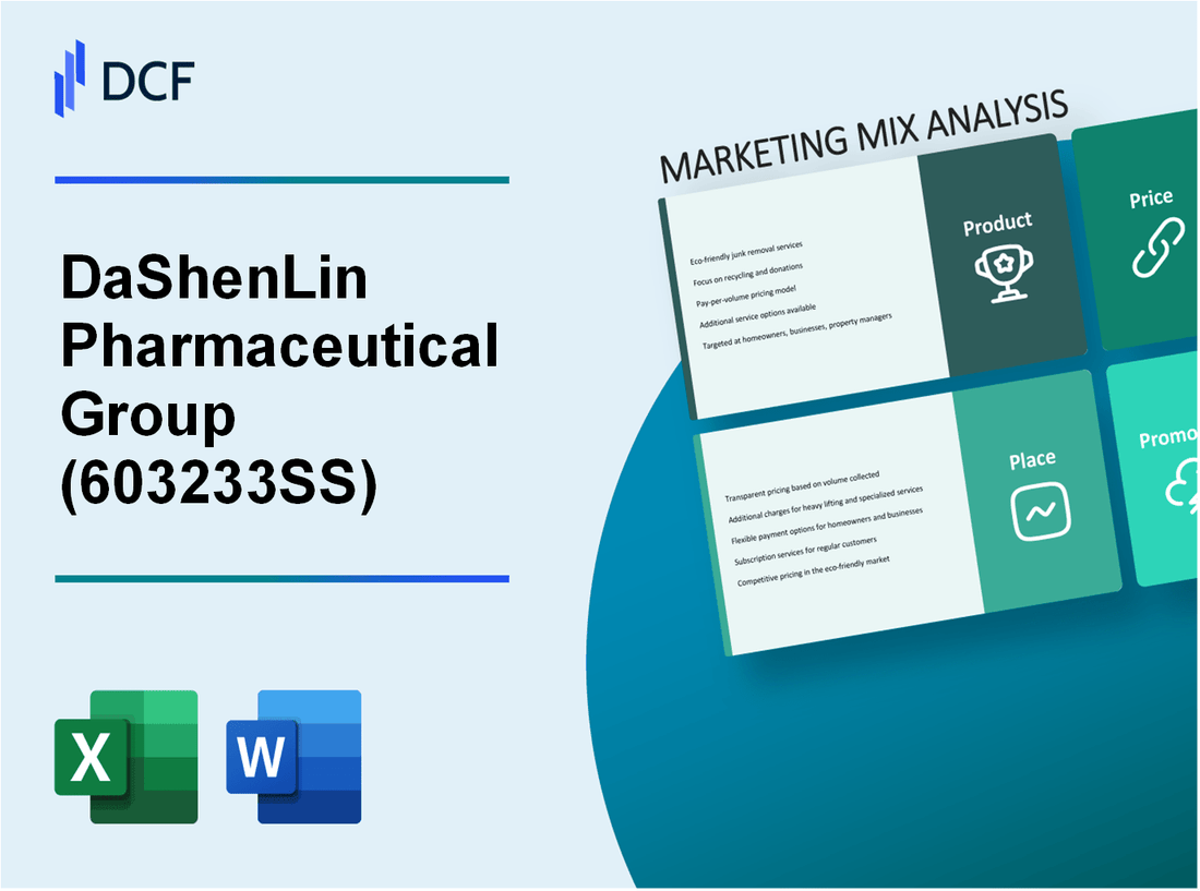 DaShenLin Pharmaceutical Group Co., Ltd. (603233.SS): Marketing Mix Analysis