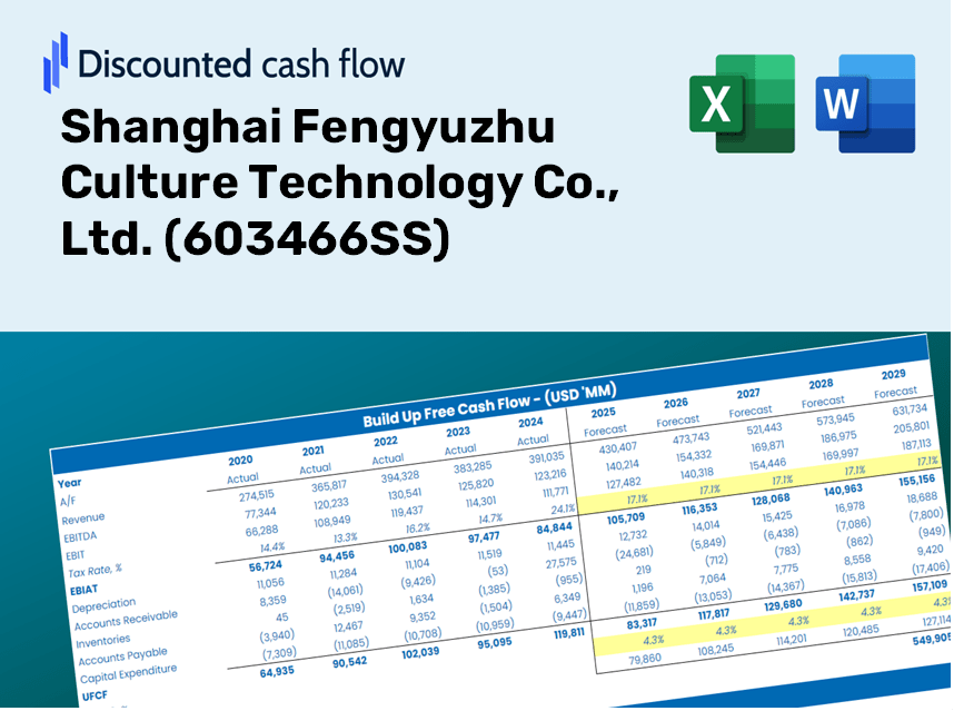Shanghai Fengyuzhu Culture Technology Co., Ltd. (603466SS) DCF Valuation