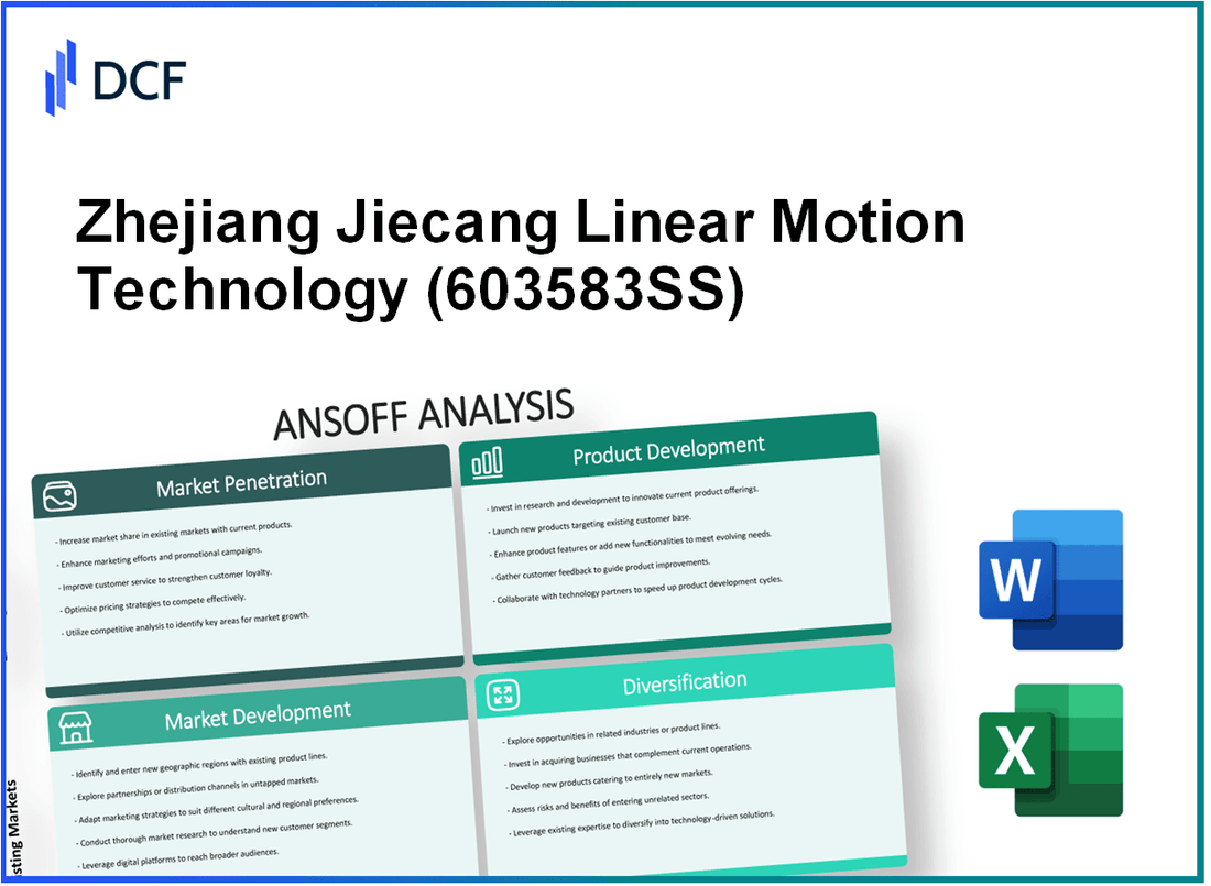 Zhejiang Jiecang Linear Motion Technology Co.,Ltd. (603583.SS): Ansoff Matrix