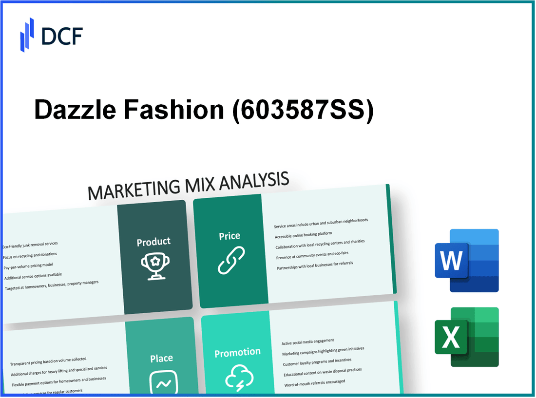 Dazzle Fashion Co., Ltd (603587.SS): Marketing Mix Analysis