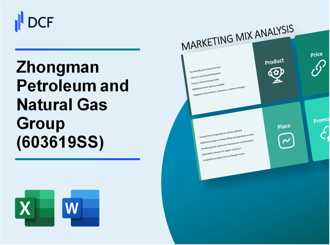 Zhongman Petroleum and Natural Gas Group Corp., Ltd. (603619.SS): Marketing Mix Analysis