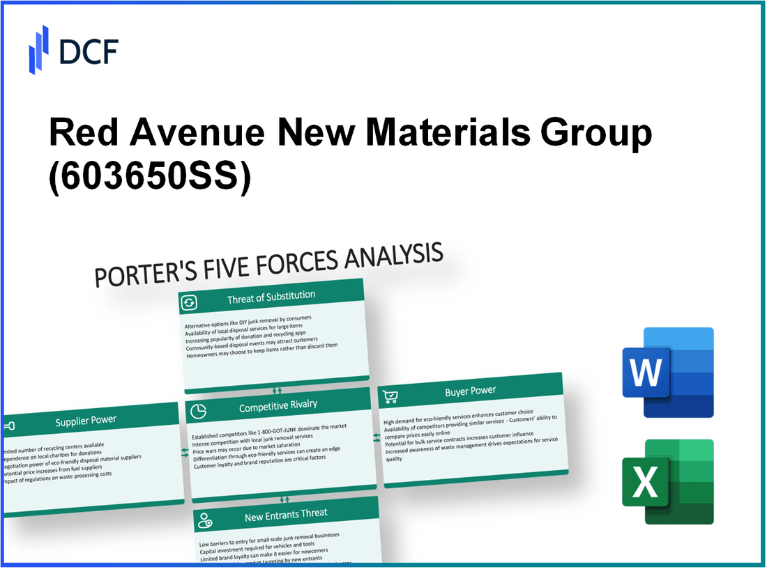 Red Avenue New Materials Group (603650.SS): Porter's 5 Forces Analysis