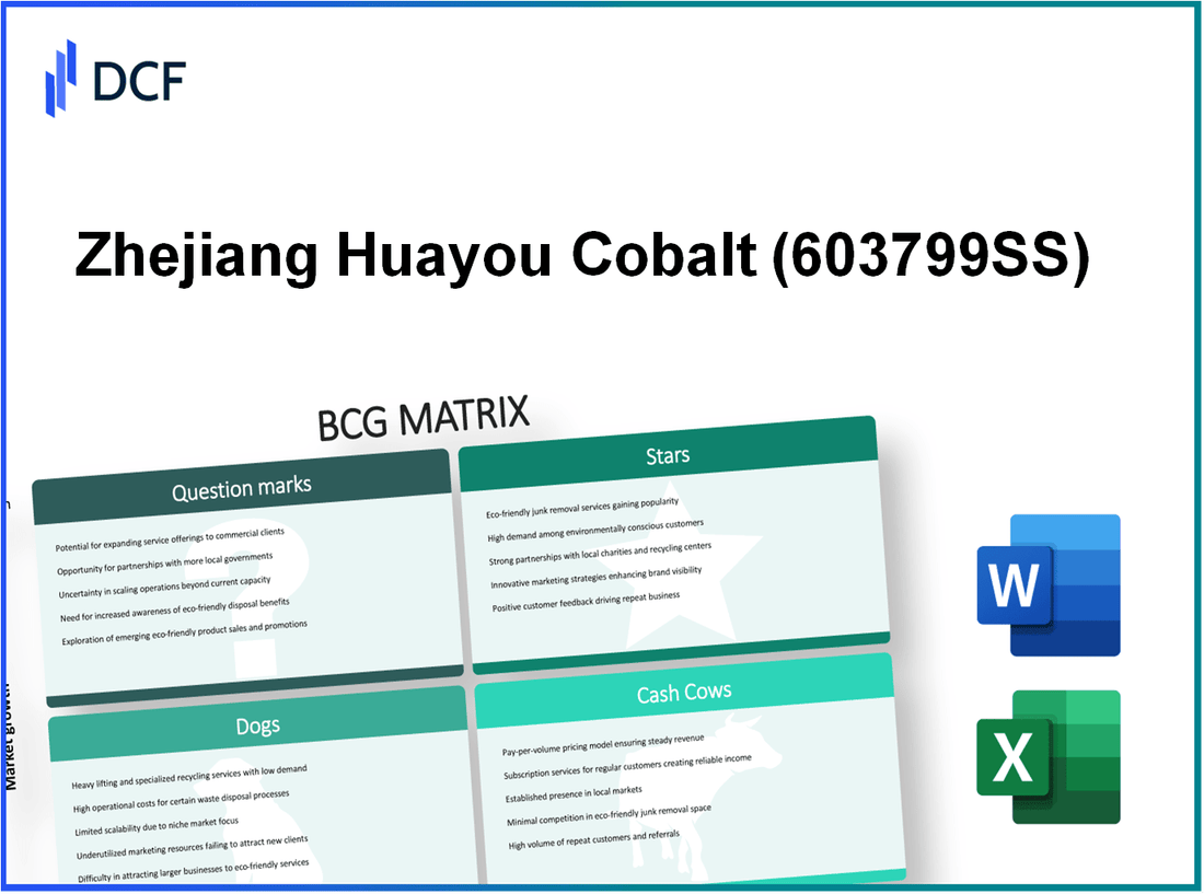 Zhejiang Huayou Cobalt Co., Ltd (603799.SS): BCG Matrix
