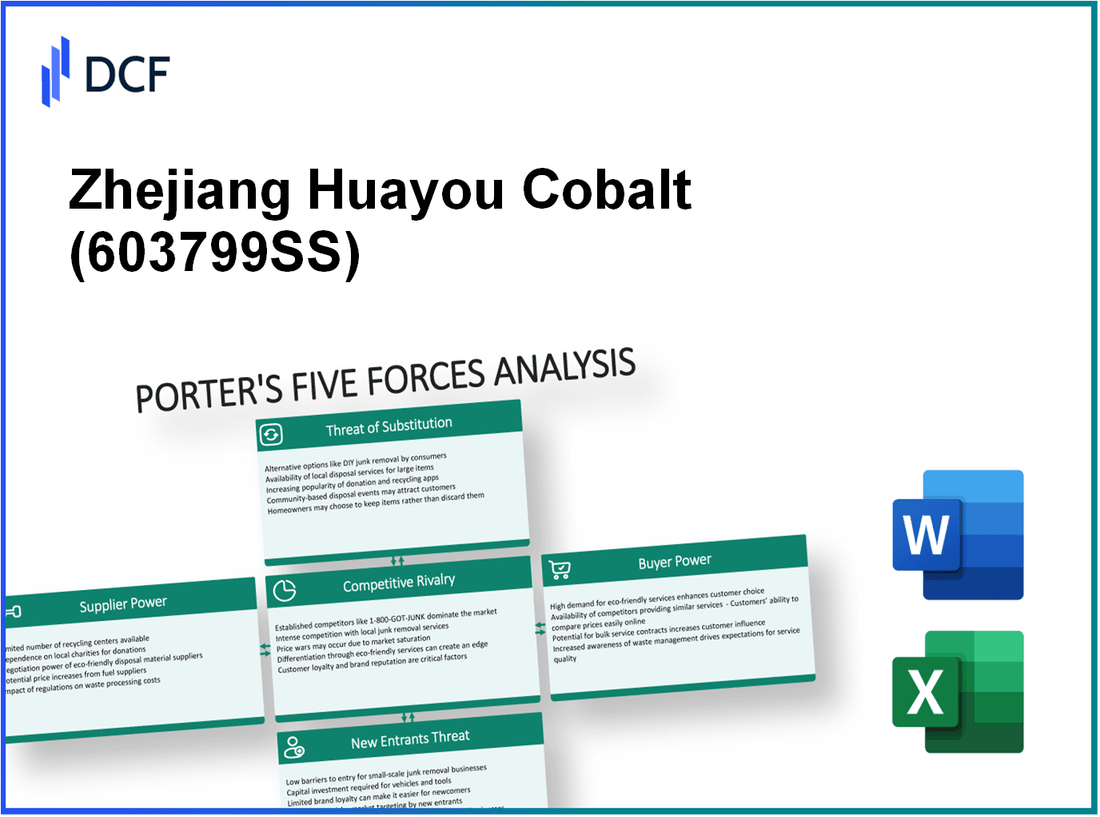 Zhejiang Huayou Cobalt (603799.SS): Porter's 5 Forces Analysis