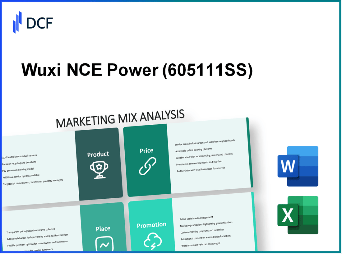 Wuxi NCE Power Co., Ltd. (605111.SS): Marketing Mix Analysis