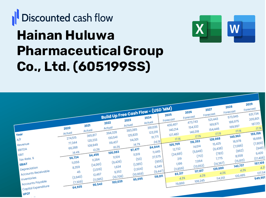 Hainan Huluwa Pharmaceutical Group Co., Ltd. (605199SS) DCF Valuation