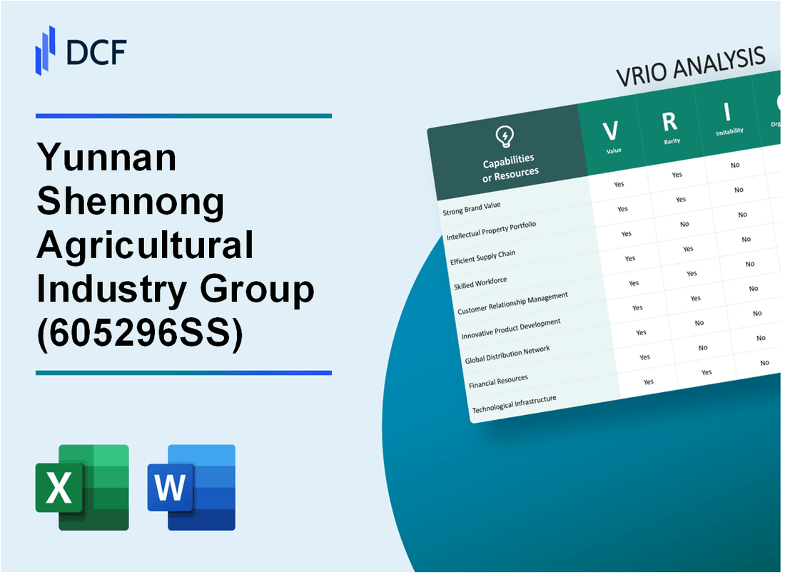Yunnan Shennong Agricultural Industry Group Co.,LTD. (605296.SS): VRIO Analysis