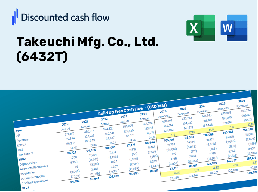 Takeuchi Mfg. Co., Ltd. (6432T) DCF Valuation